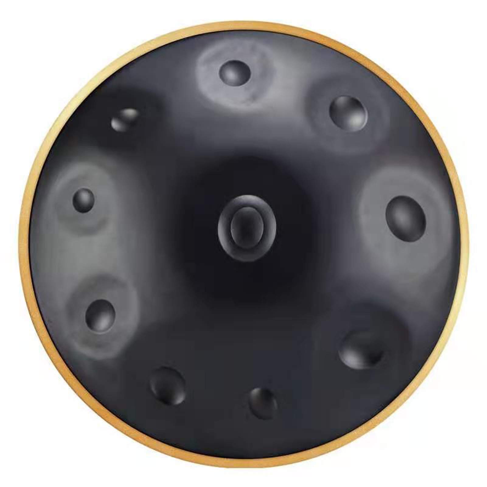 Instrumentos de Tambor Handpan en D Minor 10 Notas 22 Pulgadas Tambor de Lengua Profesional Instrumentos de percusión Tambor de Mano Pan