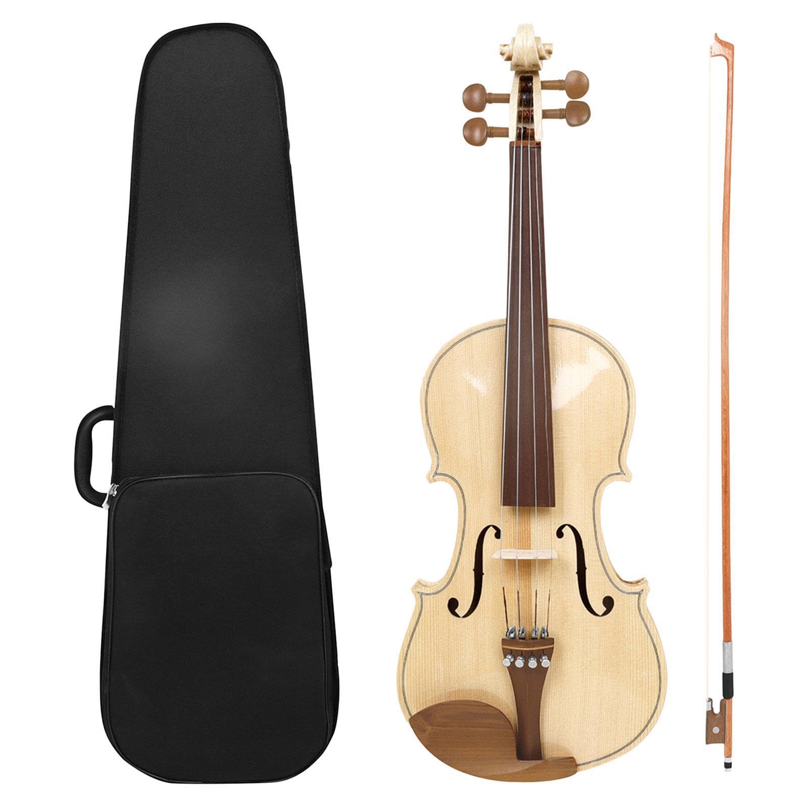 wueiooskj Eccezionale set di violino 4/4 di dimensioni standard con custodia rigida, regalo per di violino per adolescenti, principianti, studenti, amanti della musica, dimensioni