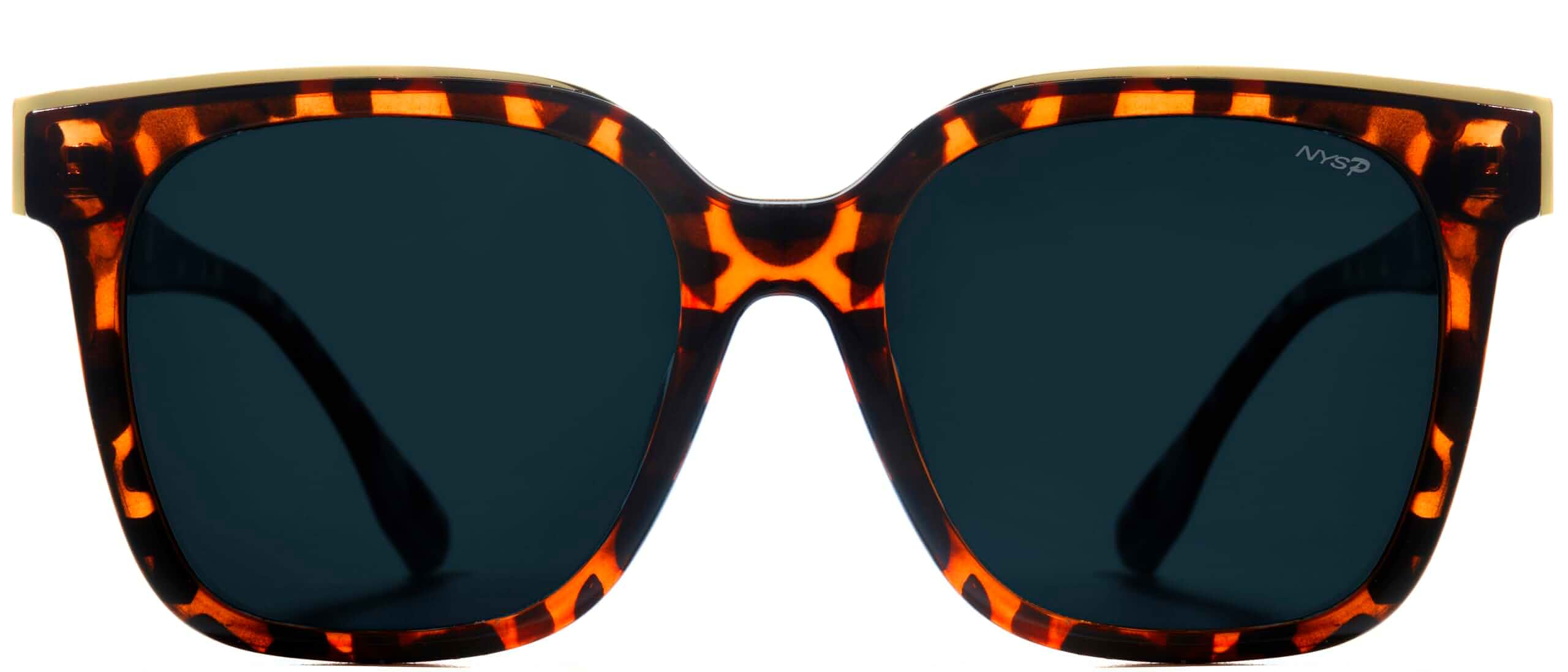 NYS Collection Women’s Polarized Square Sunglasses – Classic Retro Tortoise, UV400 Protection, Trendy Vintage Style Adult