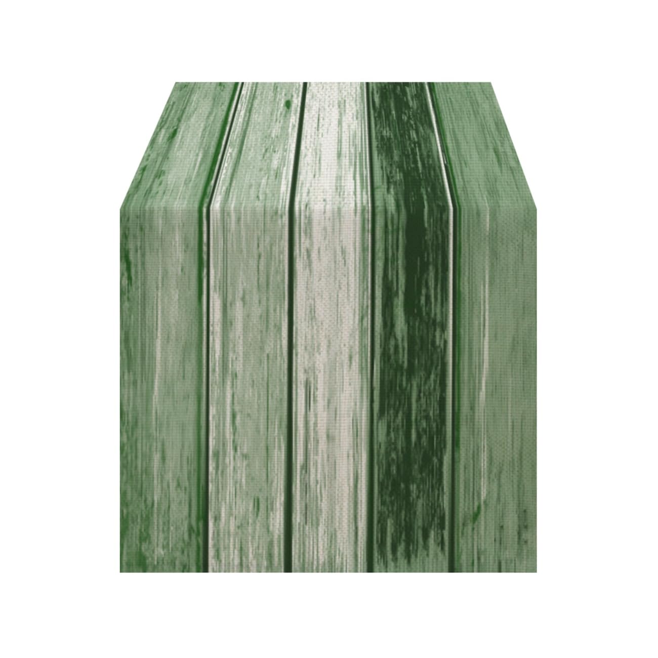 LOZULO Green Mix Dark Green Vintage Table Runner Rustic Coffee Table Runners Linen Striped Patterned Table Cover Outdoor Waterproof Table Cloth Decoration 40x180cm - Image 2