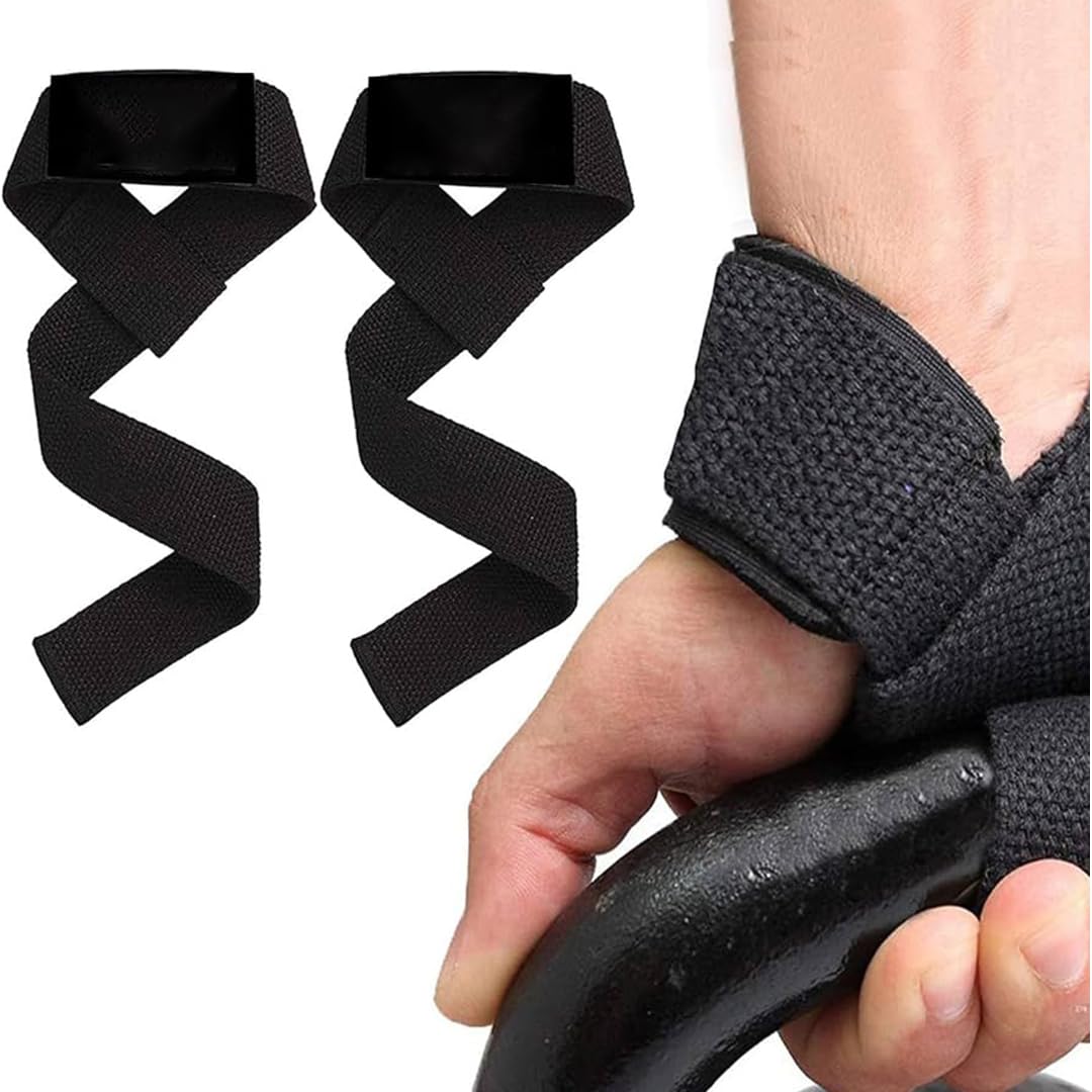 Weight Lifting Straps for Gym Workout | Heavy Duty Wrist Support with Neoprene Padding | Deadlift, Pull Ups, Bodybuilding | Men & Women | One Size Fits All (1 pair)-picture-10