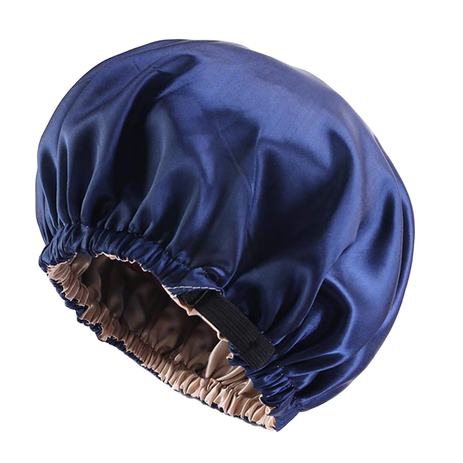 CLUB BOLLYWOOD® Satin Silk Bonnet Night Sleeping Cap Hat for Curly Natural Hair Navy Blue'|Clothing, Shoes & Accessories | Womens Accessories | Hats'| Hats'|Hats' 2