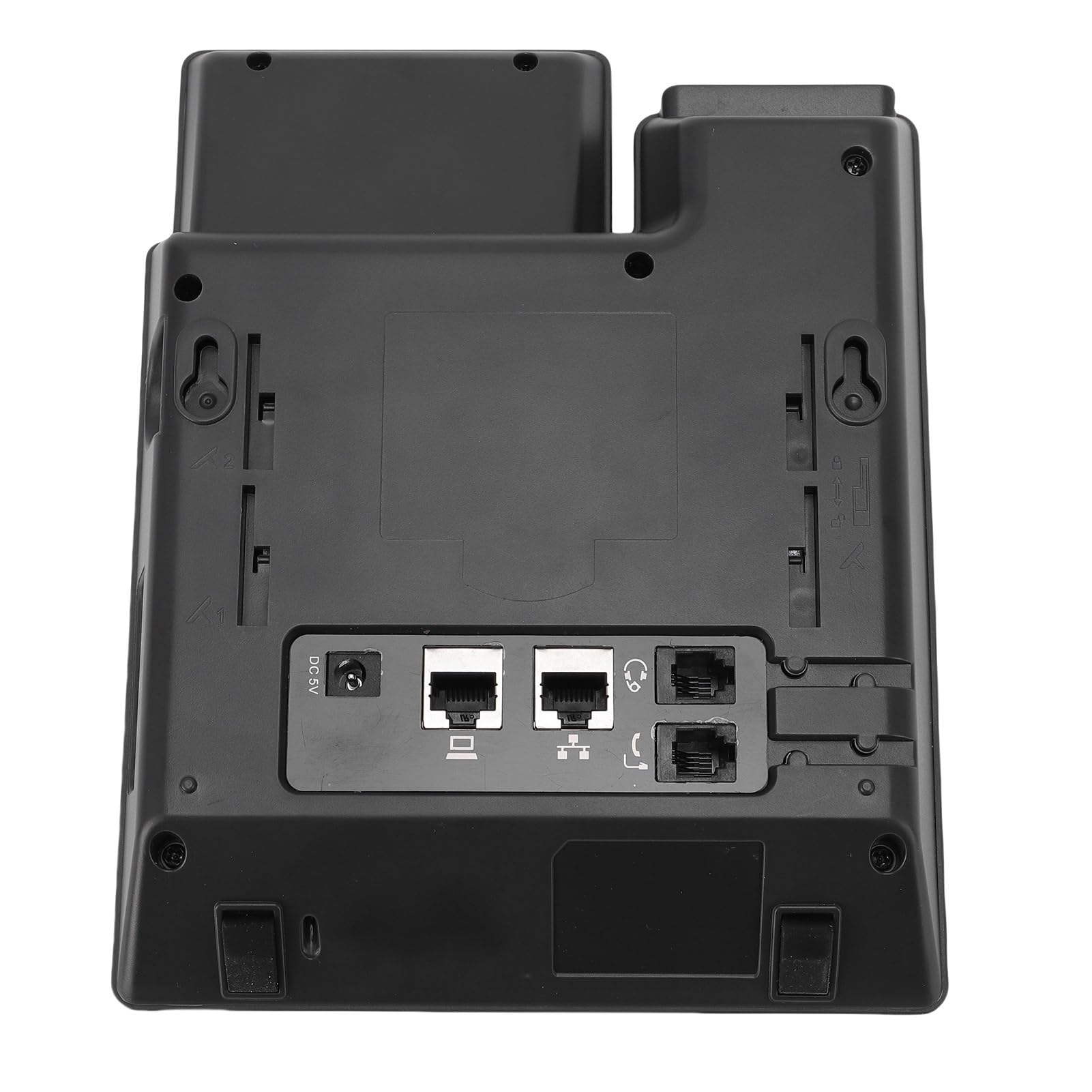 Generic Telefono IP per Aziende con Display da 24 Pollici, Telefono da Scrivania VoIP a Doppia per Uffici, Dispositivo di Telecomunicazione Compatibile con Cuffie con Cancellazione del Rumore, PoE e