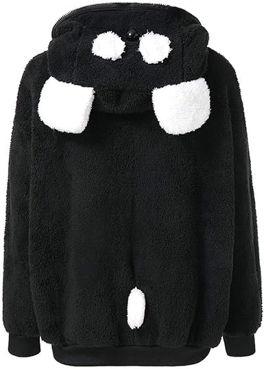 Abrigo con Capucha para Mujer Lindo Oso Oreja Panda Sudaderas ...