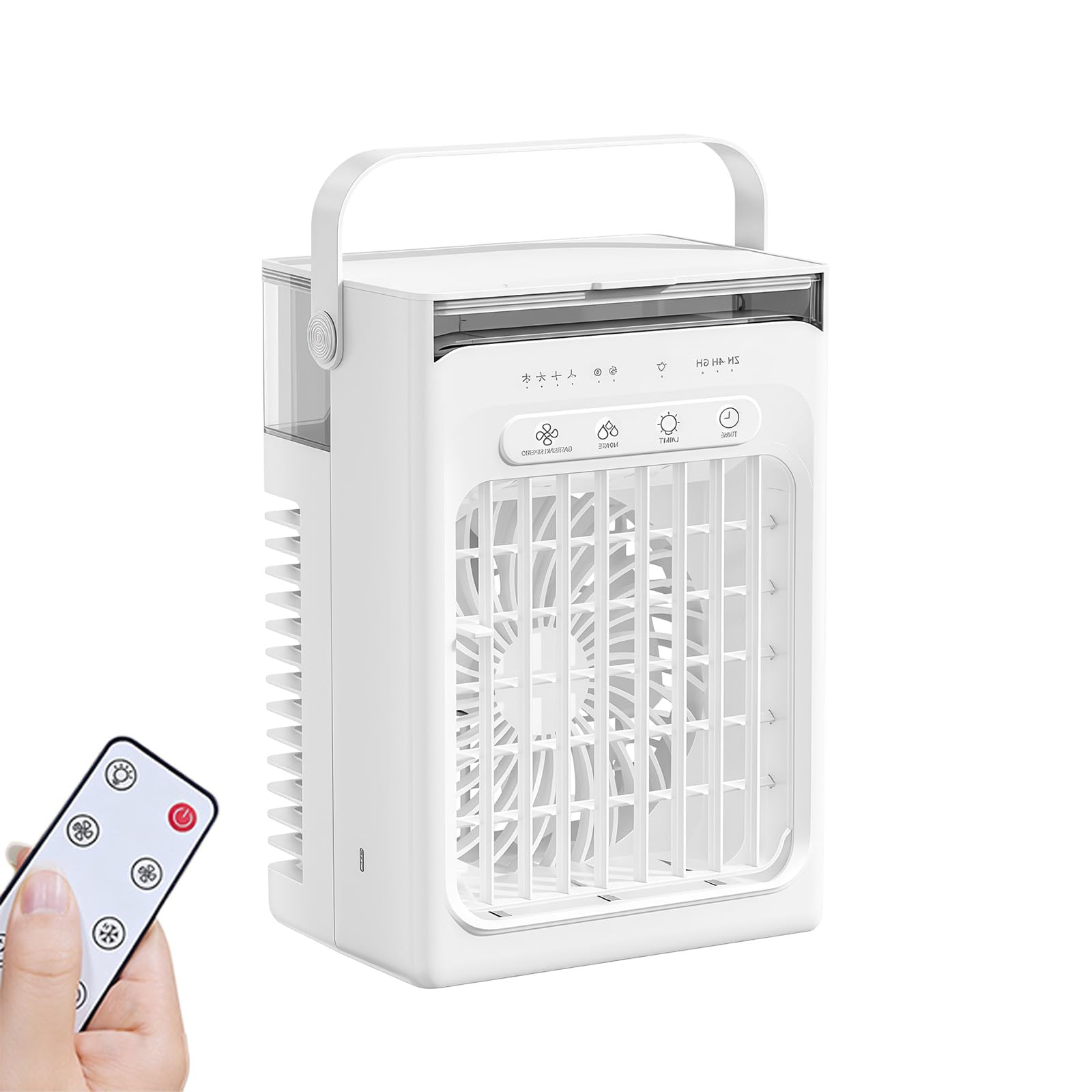 Efficient Evaporative Air Fan with Large Water Tanks 3 Fan Speeds Easy to Clean Texture for Dry Environment Desktop Air Refrigerator