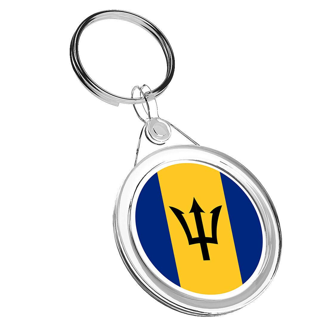 Destination Vinyl Keyrings 1 x Barbados Caribbean - Keyring IR02 Mum Dad Kids Birthday #9144
