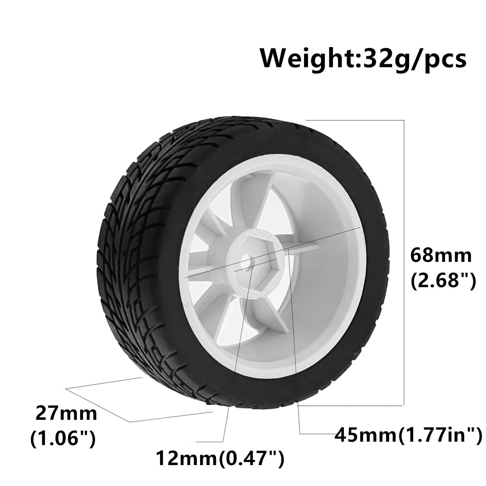 Neumáticos para Rally para Tamiya para TT01 para TT02 XV01 1/10