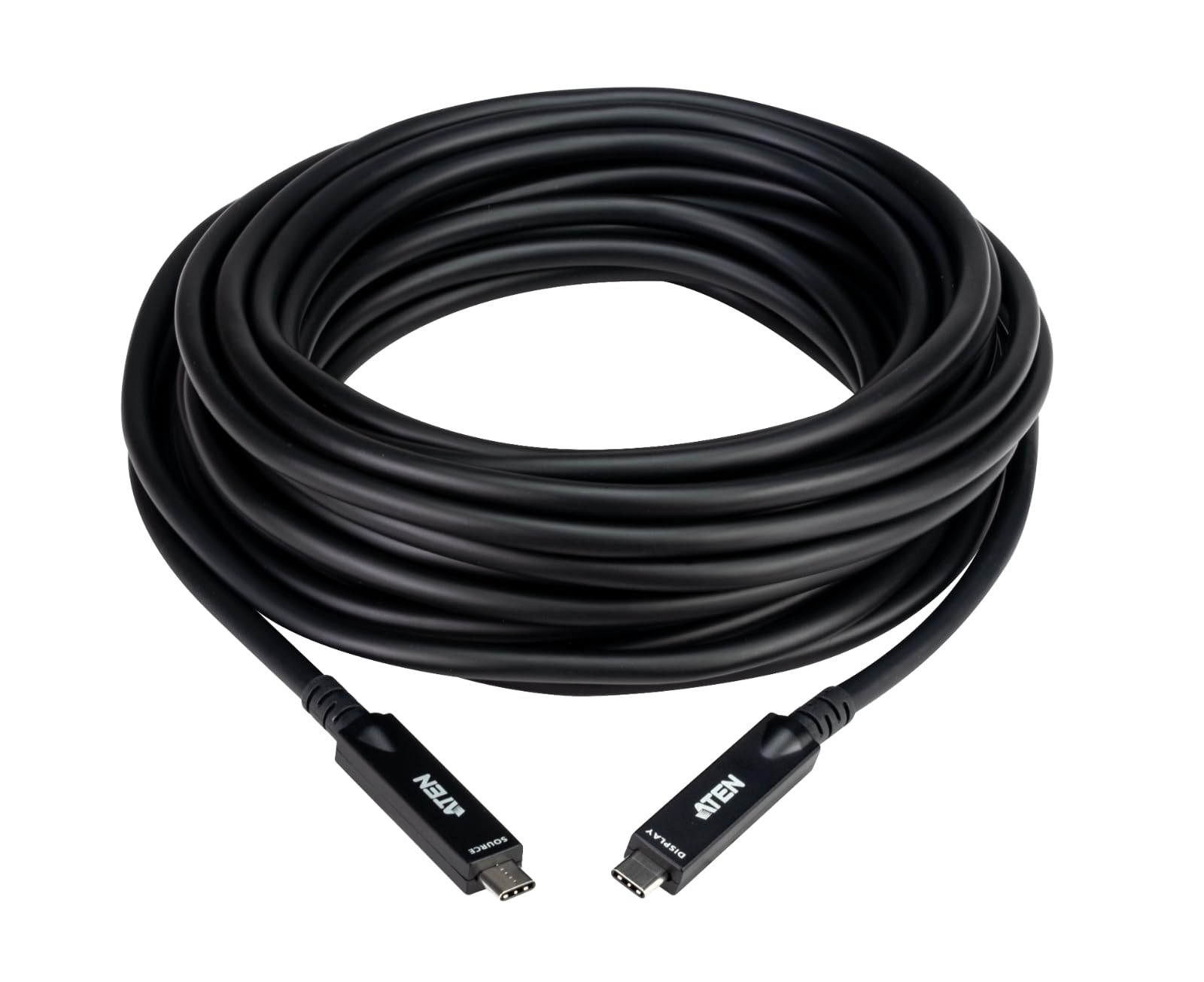ATEN UE3410F aktywny kabel optyczny Ultra HD z USB-C, czarny, 10 m
