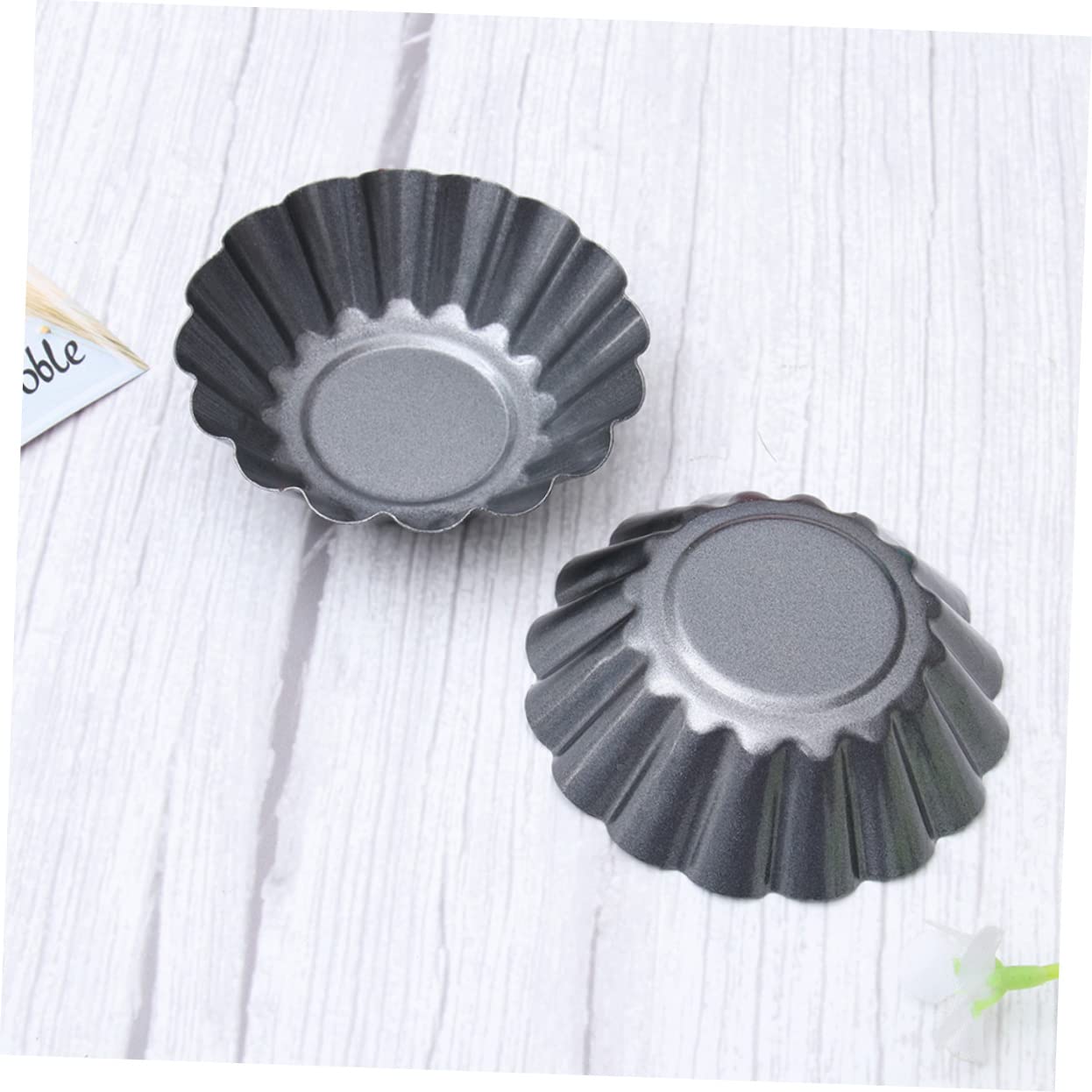 SHOWERORO 15piezas Molde Para Tarta De Huevo Espesado De Carbono Molde Antiadherente Para Tartaletas De Huevo Accesorio Para Pudín Para Repostería Doméstica