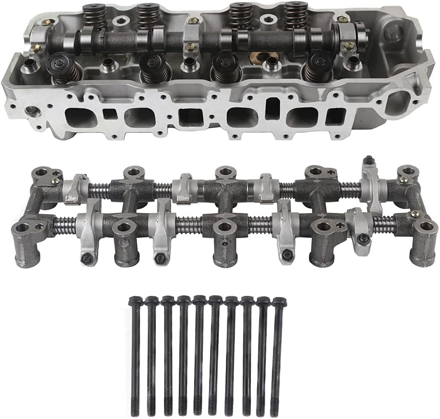 MOCA for Toyota 22R/22RE/22REC Cylinder Head w/Rocker Arm Assembly Head Bolt Sets Fit 1985-1995 4Runner 2.4L, 1985-1995 Pickup 2.4L, 1985 Celica 2.4L 2366CC L4 SOHC