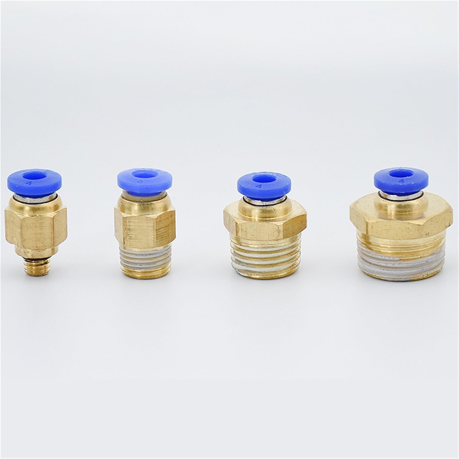 PC Aria Pneumatica 4mm 6mm 8mm 10mm Tubo Flessibile 1/4 "1/2" 3/8 "Filetto connettore del tubo Rapido Raccordo In Ottone 1 Pz(14mm Tube,1/2")