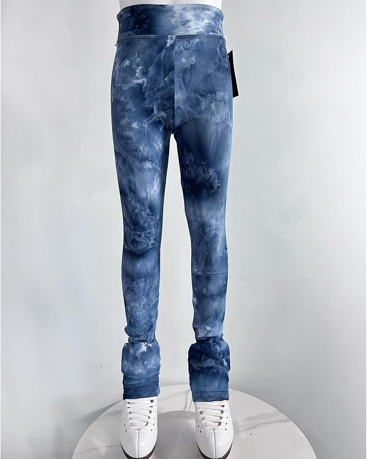 Thin Girl Tie Dyeing Skating Training Pants with Silicone Strips Professional Customized Skating Training Clothing