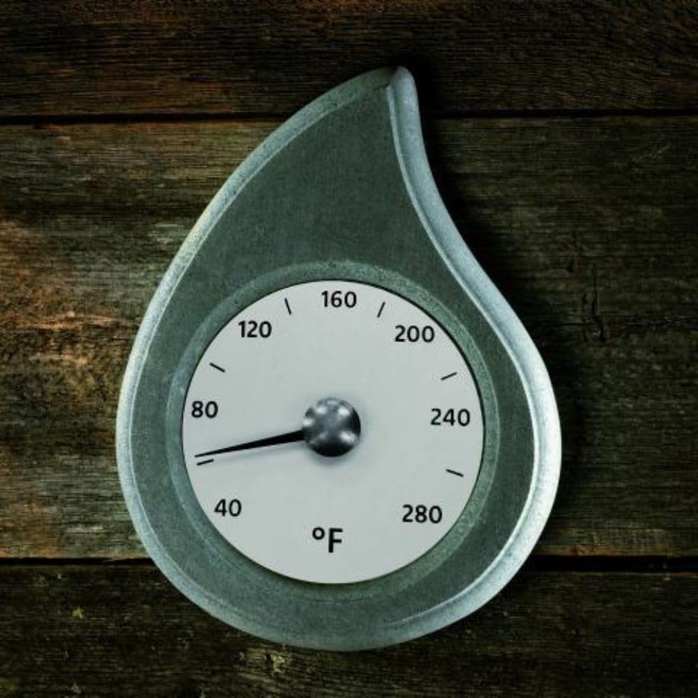 Hukka Pisarainen Sauna Thermometer, Droplet for Home Sauna Accessories