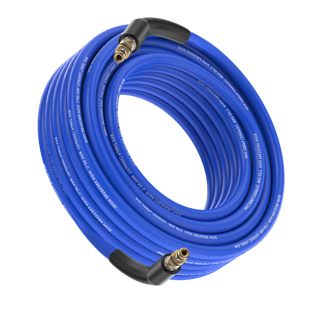 Tuyau de rechange pour nettoyeur haute pression de 10 m pour série K - Compatible avec K2 K3 K4 K5 K7 avec raccord rapide à clic - Diamètre du tuyau : 11,2 mm - Bleu