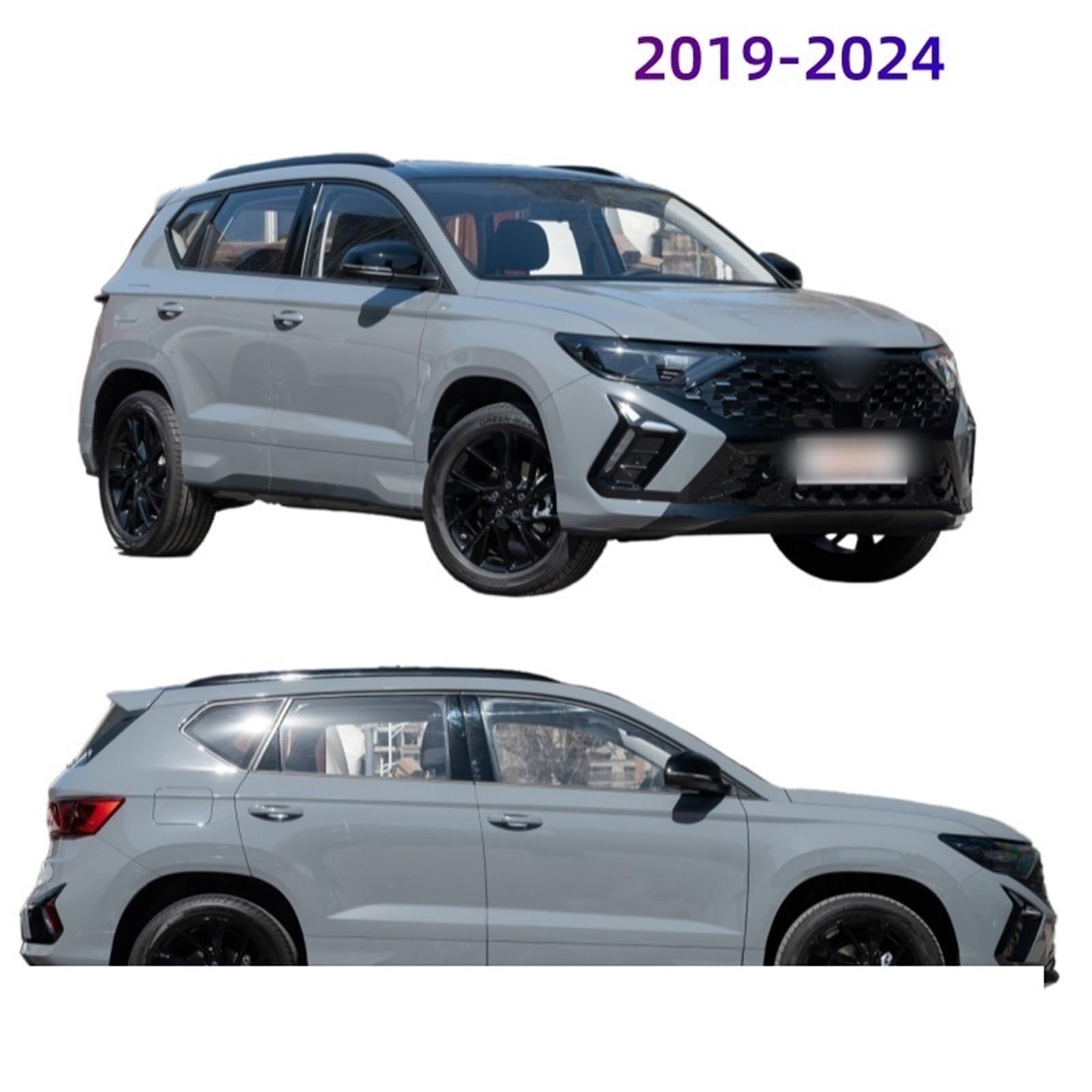 Deflector Viento ventanilla Visor de Ventana Protector para Lluvia Deflector Weathershield toldo Refugio para VS5 VS7 2019-2024 Accesorios para Coches(VS5)