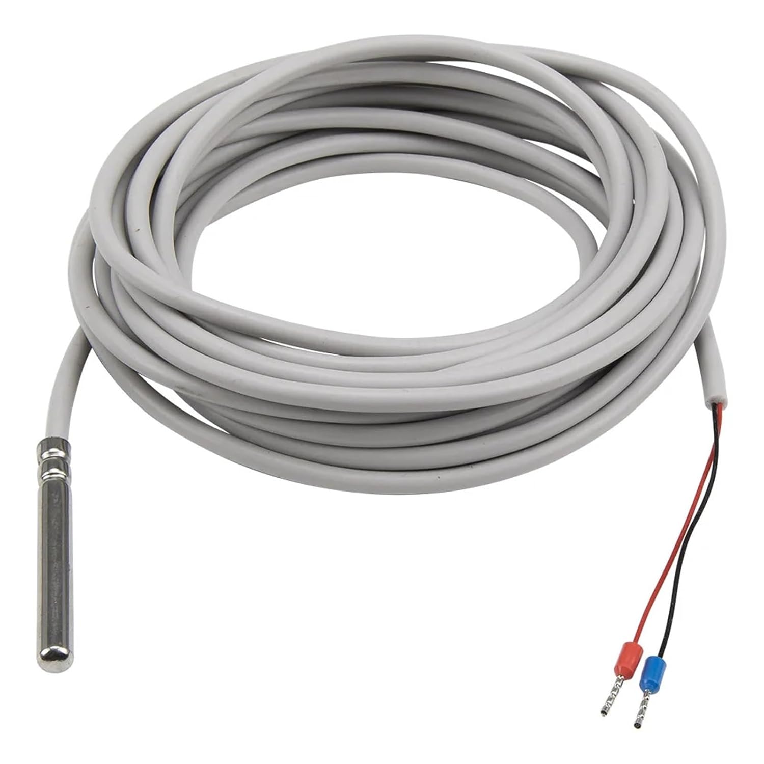 5m Silica Gel Cable Stainless Steel Waterproof Probe 10K Resistance RTD Temperature Sensor(3435 B 6x50mm Probe)