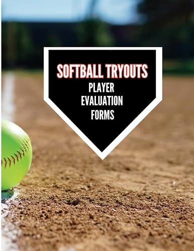 Softball Tryout Player Evaluation Tracker: 100 pgs. | 8.5 x 11in.