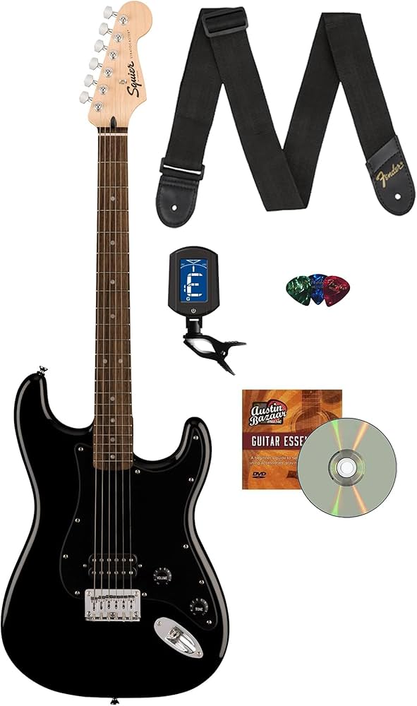 Amazon.com: Fender Squier Sonic Stratocaster HT H - Black Amazon.com: Fender Squier Sonic Stratocaster HT H - Black