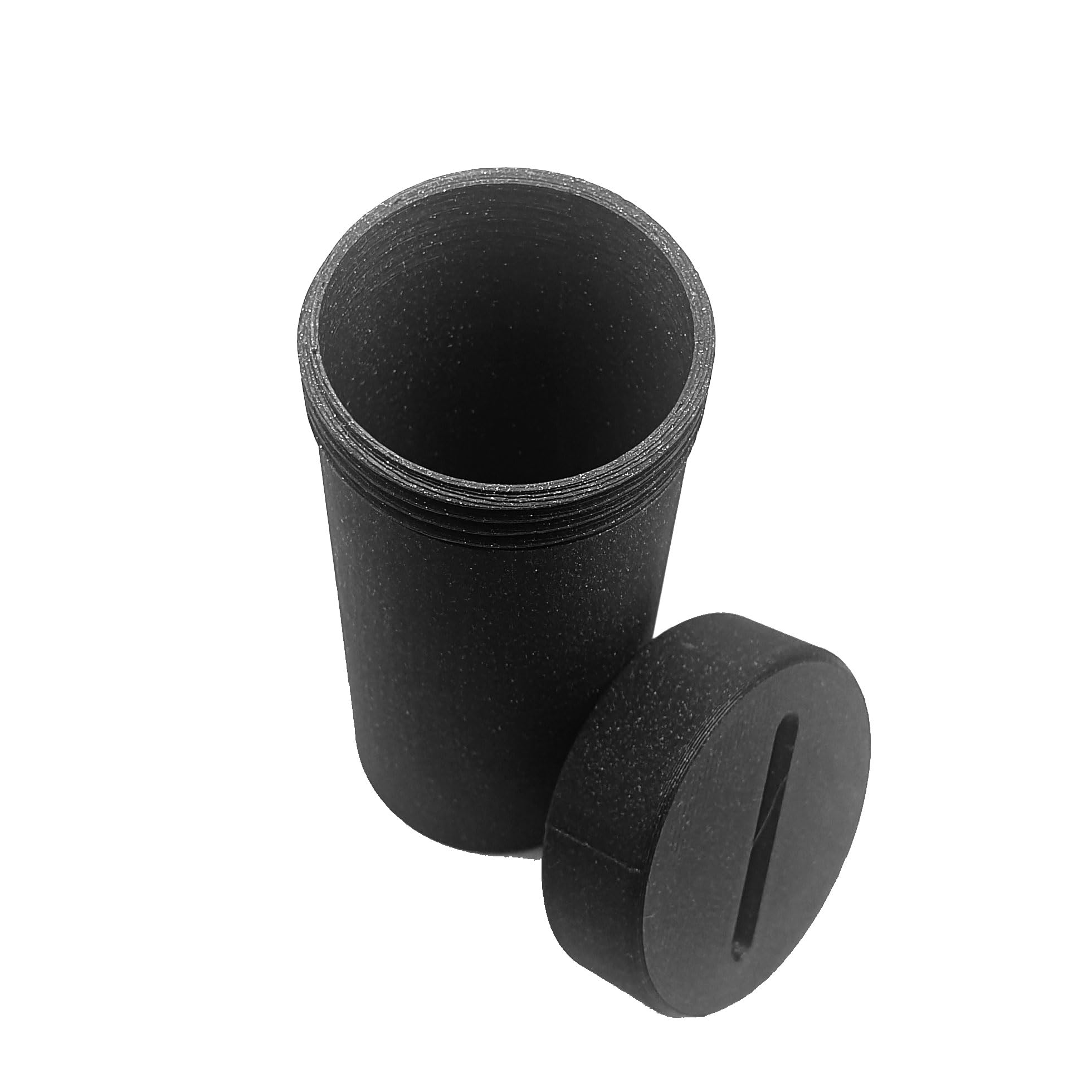TRU Trinkgeldröhrchen Inkl. Ständer Spardosenrohr 40mm (4er Pack Farbe Schwarz)