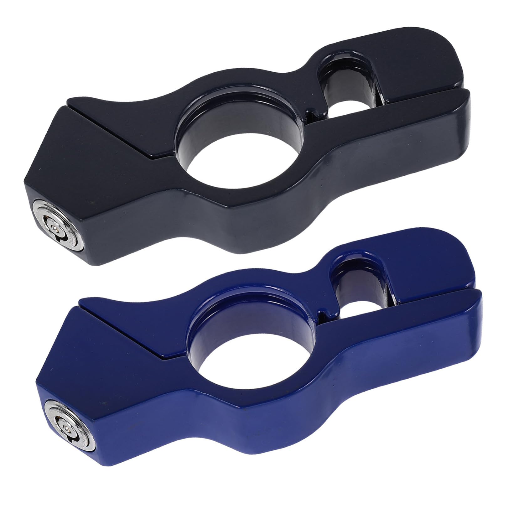 ABOOFAN 2piezas Cerradura Antirrobo para Motocicleta Cerradura de Manillar de Alta Resistencia Protege Freno Acelerador y Manillar para Scooter Bicicleta y ATV