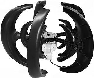 4000W Vertical Axis Wind Turbines Generator Lantern 5 Blades Motor Kit 12V/24V/48V Windmill Energy Charge Turbines