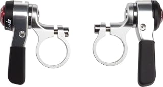 microSHIFT | Thumb Shifter Set | 9-Speed | Double/Triple | Shimano Compatible | Silver