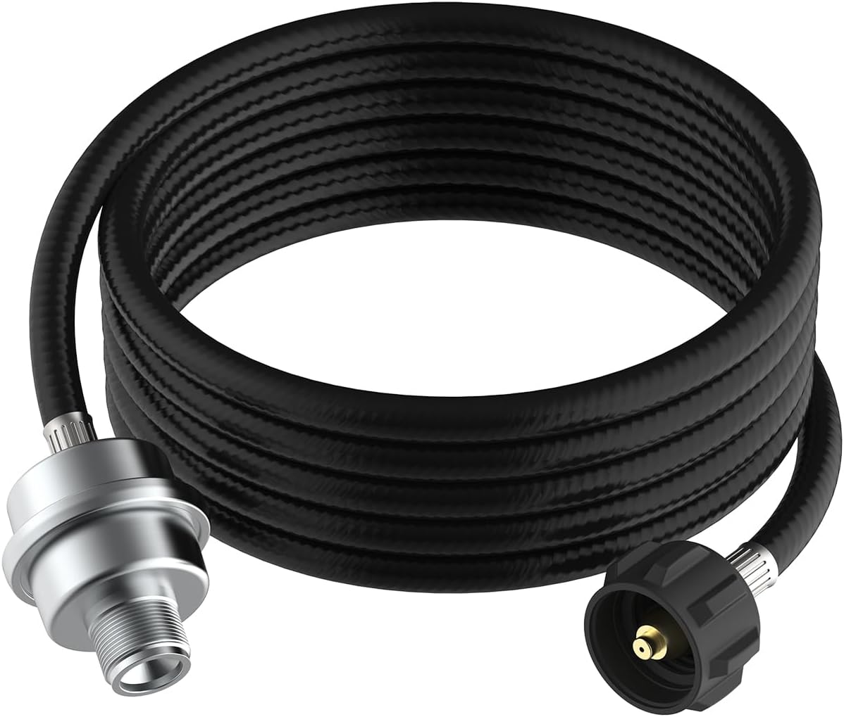 PalpitateC F273699 12ft Propane Heater Adapter Hose with Fuel Filter Compatible with Mr. Heater Big Buddy, QCC1/Type1 Adapter Connect 20-45 lb Propane Tank, CSA