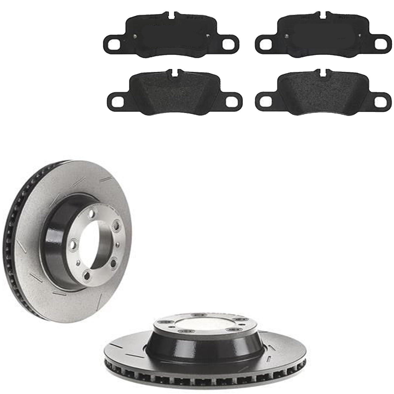 KIT FRENI POSTERIORI compatibile con PORSCHE PANAMERA (970) - DISCHI + PASTIGLIE OEM: P 65 020 | 18124, 18125, 18305, 18306 |SOSTITUZIONE DIRETTA|BASSA POLVERE|SILENZIOSO