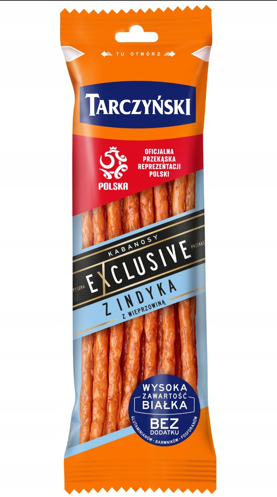 Tarczynski Puten Kabanossi 18x 90g - Cabanossi Wurst mit Schweinefleisch