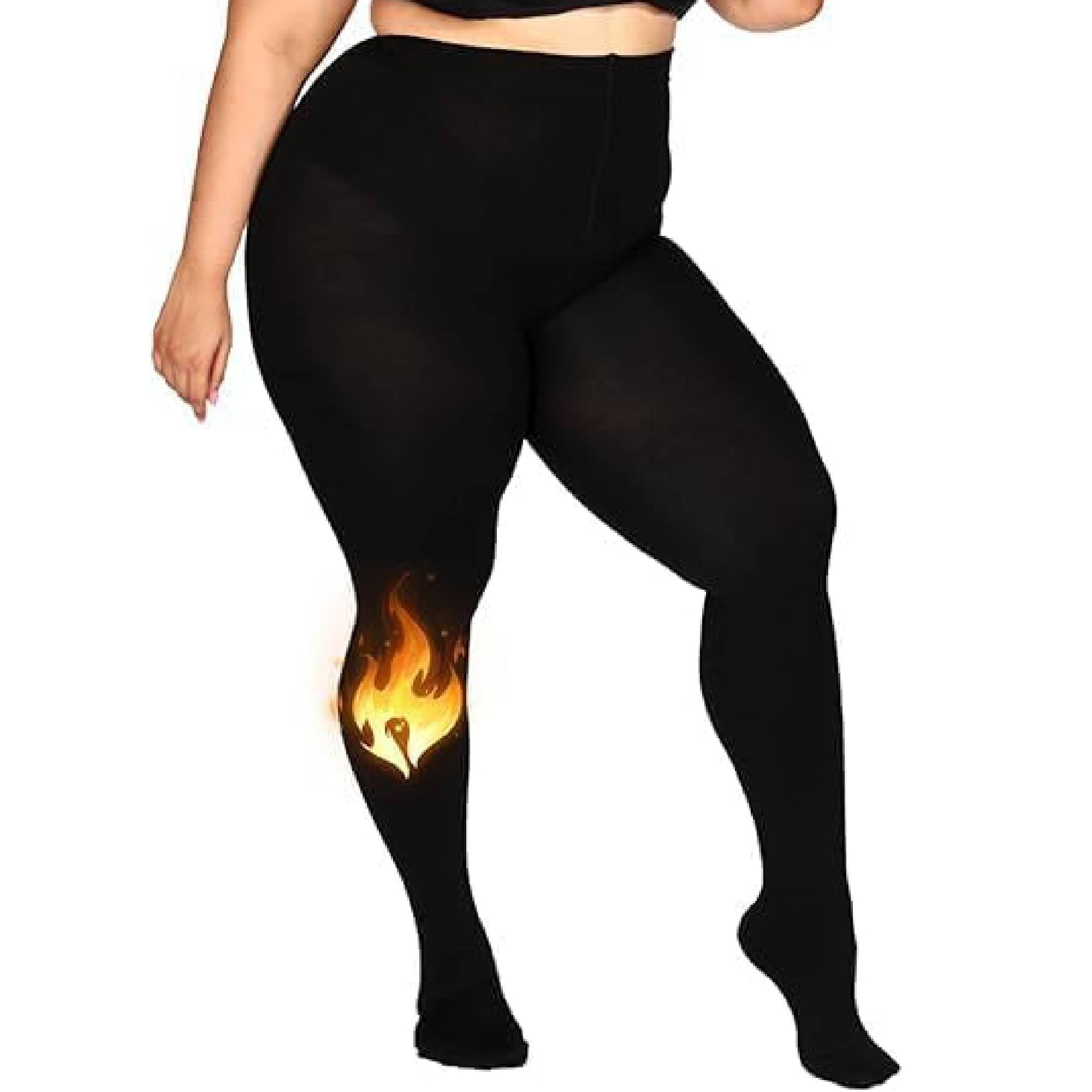 eleg & stilance Women Ultra Sized Stretchable Breatheable No Marks Warm Thick Fur Lined Fleece Winter Thermal Soft Legging Tights Stocking Slim Fit (Fleece)-picture-47