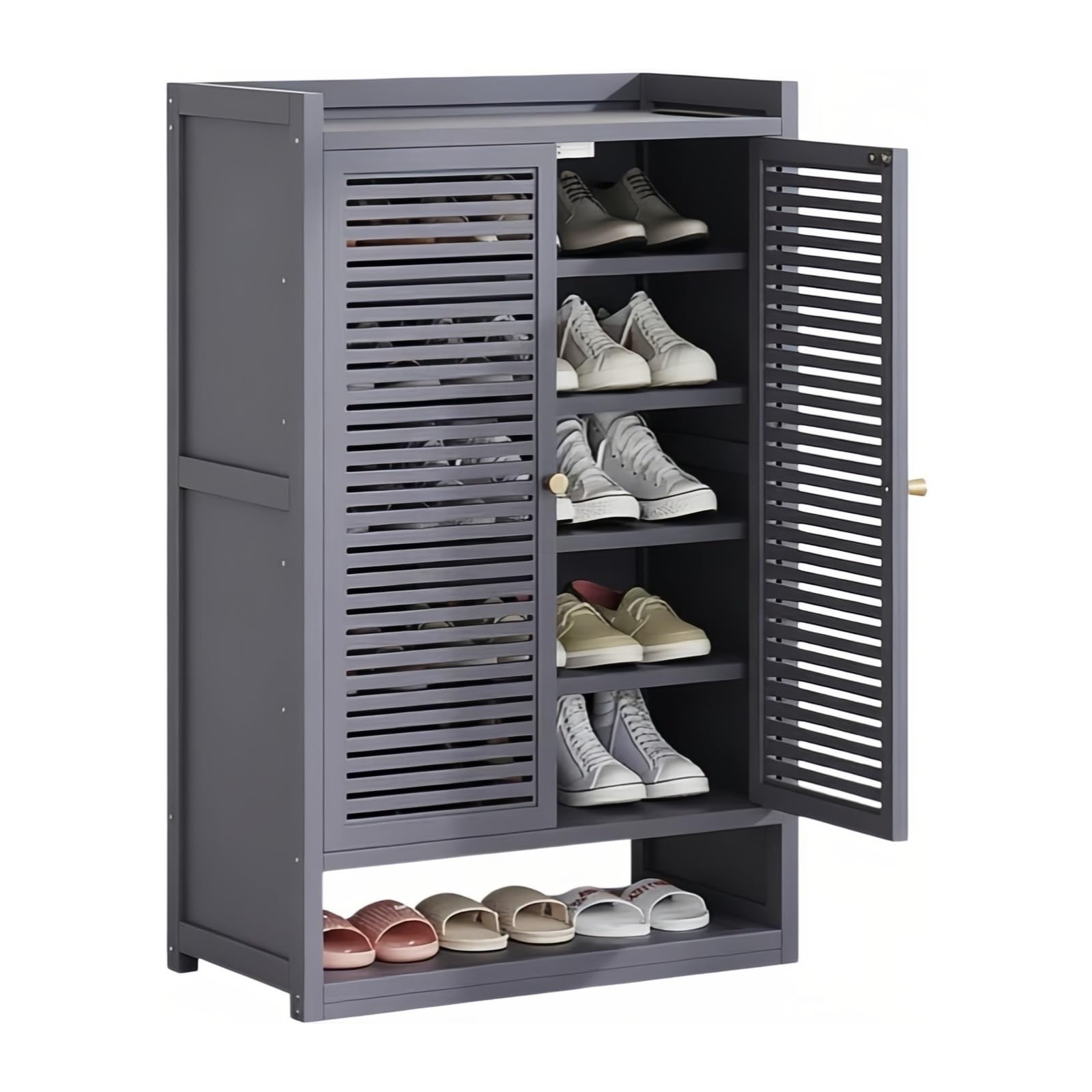 XUJUAN-0227 Shoe Cabinet Shoe Rack Household Entryway Narrow Cabinet Indoor Aisle Hallway(Small)