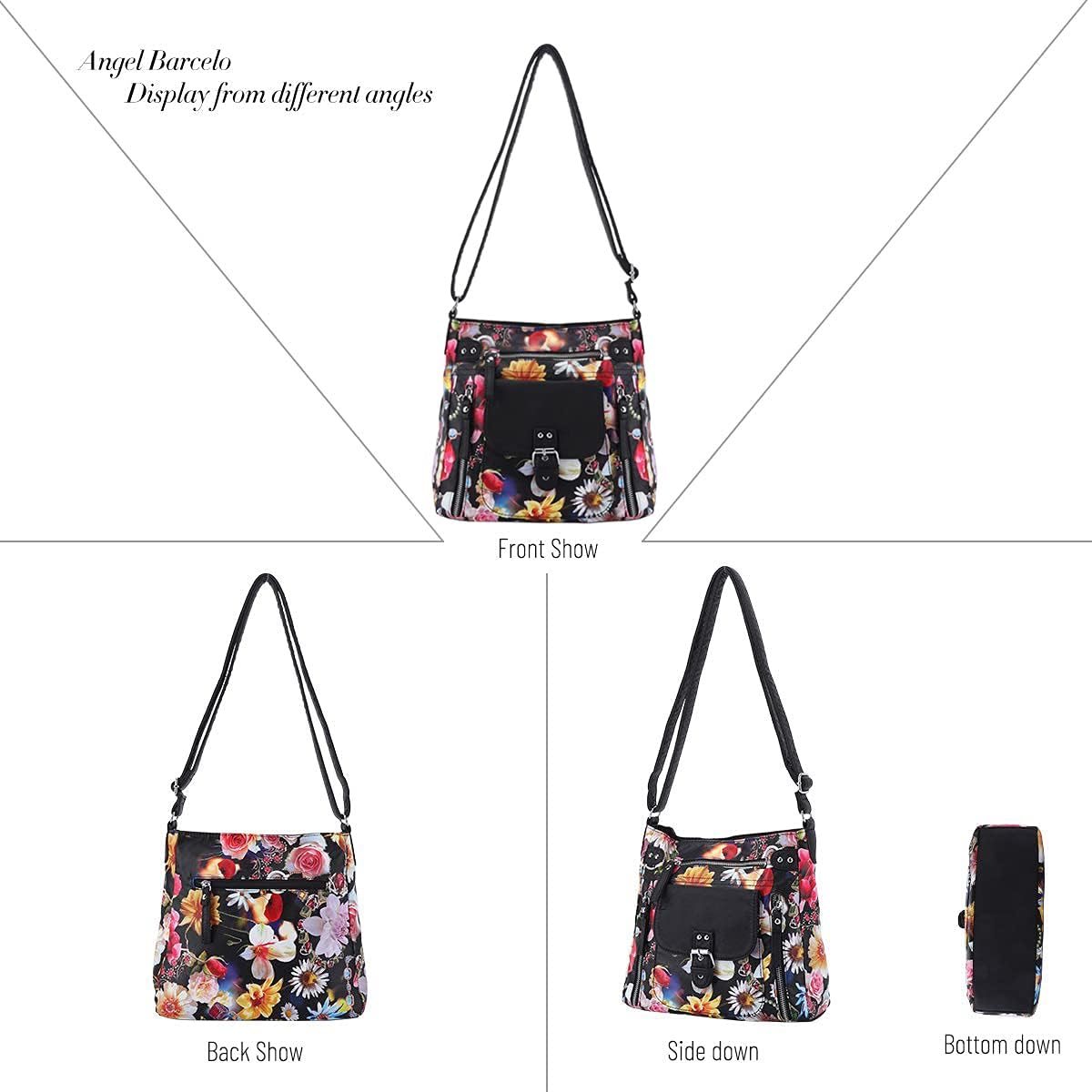 Angel Barcelo Crossover Purse and Handbags Crossbody Bags for Women,Ultra Soft Leather Neatpack Bag Shoulder Purses for Girl - Image 3