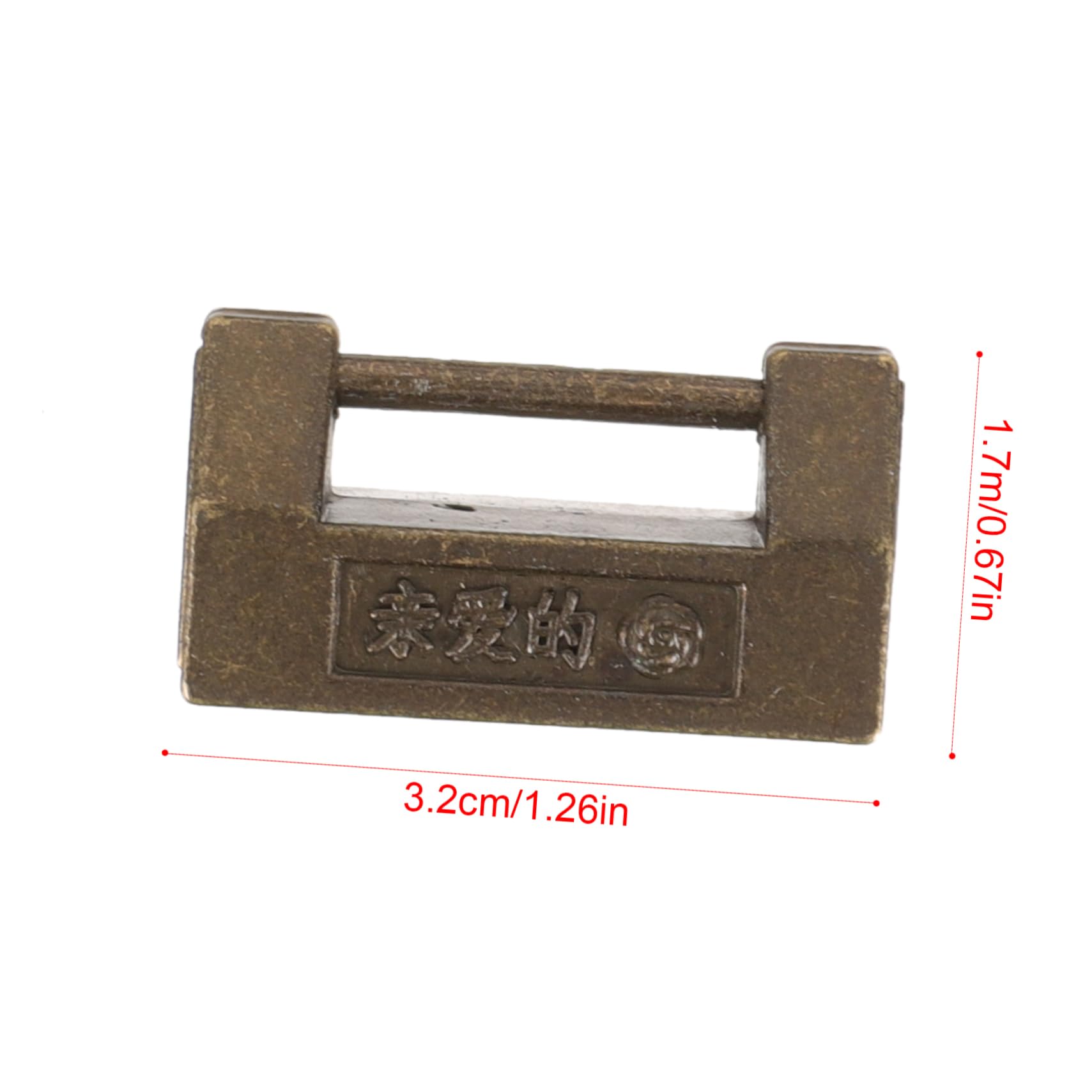 HOMSFOU 4 Set Serratura Antica Con Chiave Chiavistelli Tampone Elementi Bordo Arredamento Chiavistello Lucchetti Con Armadietti Retrò Mini Maniglia Grillo Armadietto Porta Lega Di Zinco