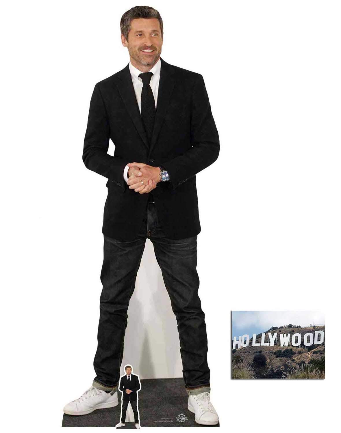 BundleZ-4-FanZ Patrick Dempsey Lifesize Cardboard Cutout/Standee Fan Pack, 181cm x 68cm Includes Mini Cutout and 8x10 Photo