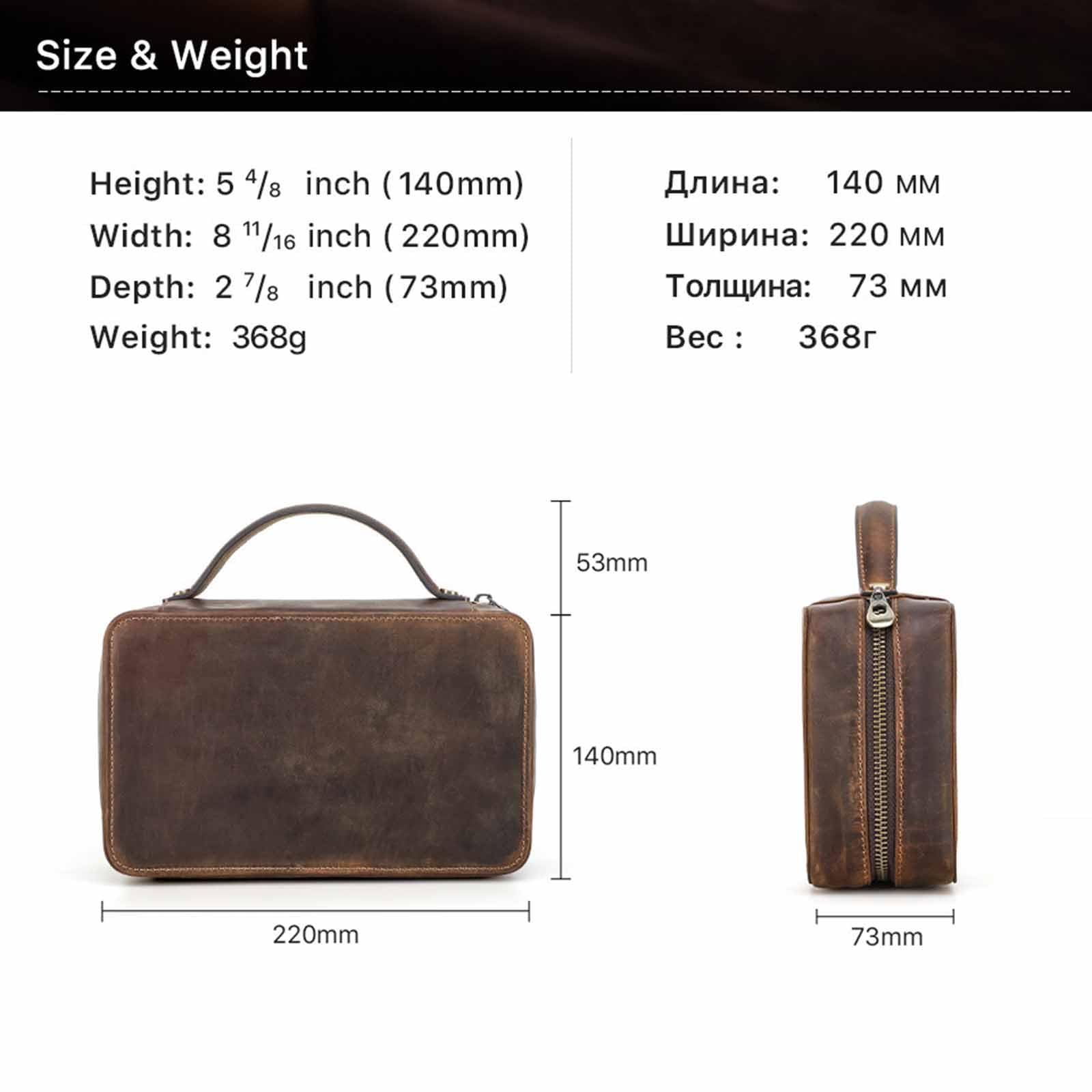 Astuccio per Tabacco, Borsa Portatile for Pipa da Tabacco, Multifunzionale, Viaggio, in Pelle, Ideale Come Regalo for Uomo
