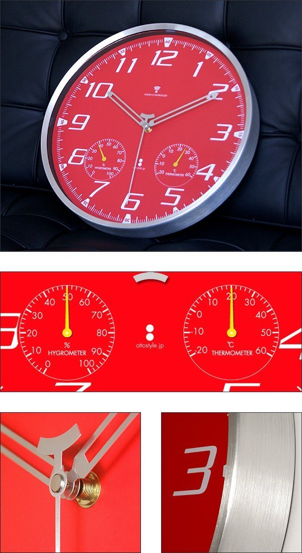 数量限定【逆回転時計】鏡に映して読める!トイプードル レッドの 数量限定【逆回転時計】鏡に映して読める!トイプードル レッドの