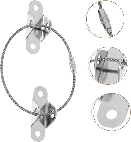 Miniatura 3 de Juego de 6 correas para muebles seguros a la pared, kit de correas antipuntas, anclajes a prueba de bebés, ancla de aparador para muebles