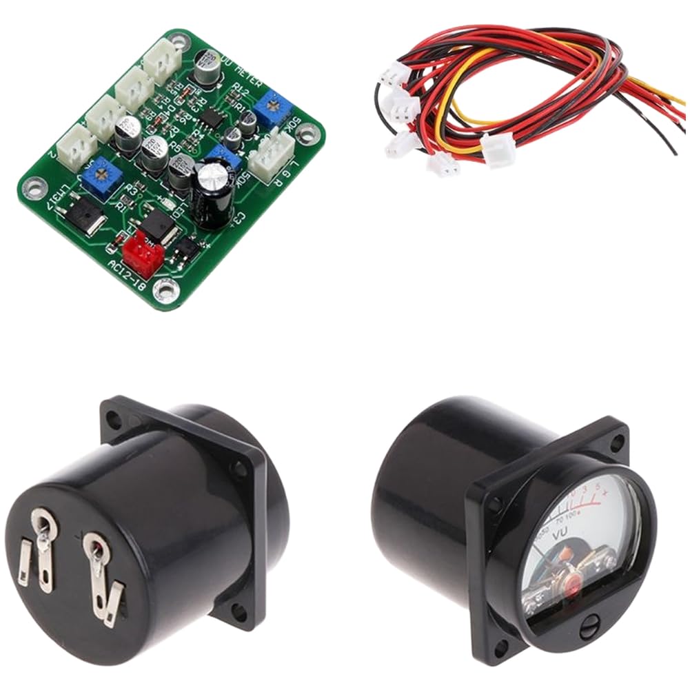 VU Meter przedwzmacniacz, zestaw z 2 kablami panelowymi, 12 V, 15 V