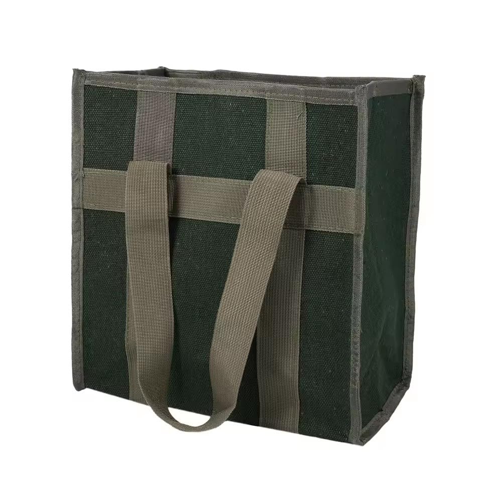 Large Thickened Wear-resistant Maintenance Tool Storage Bag Multifunctional Portable Tool Bag Large Capacity Canvas Bag Green 084-1