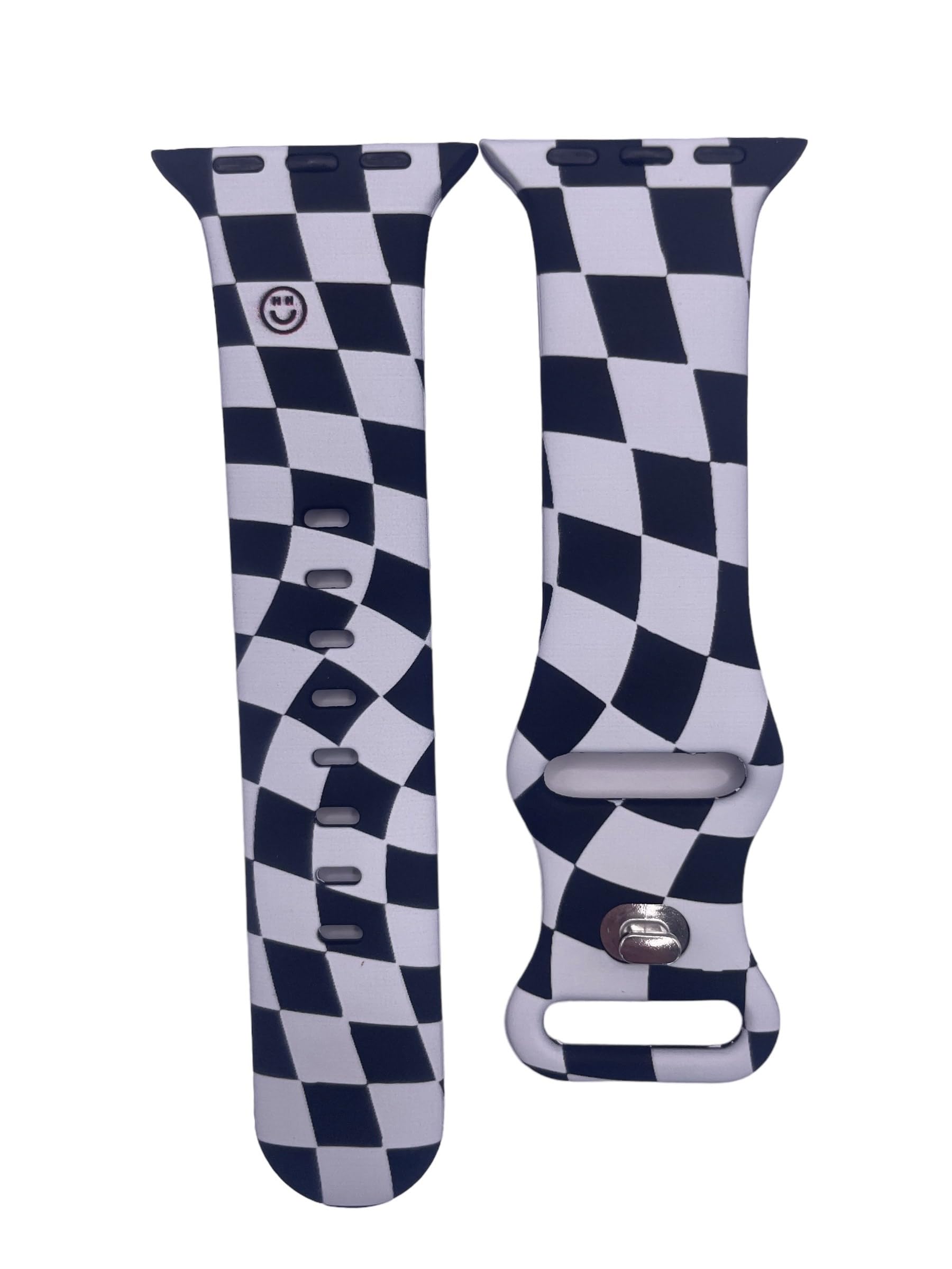 Hi HoneyBlack Retro Checkered Watch Bands for Women Compatible with Apple Watch Bands iWatch Series 1/2/3/4/5/6/se/7/8.