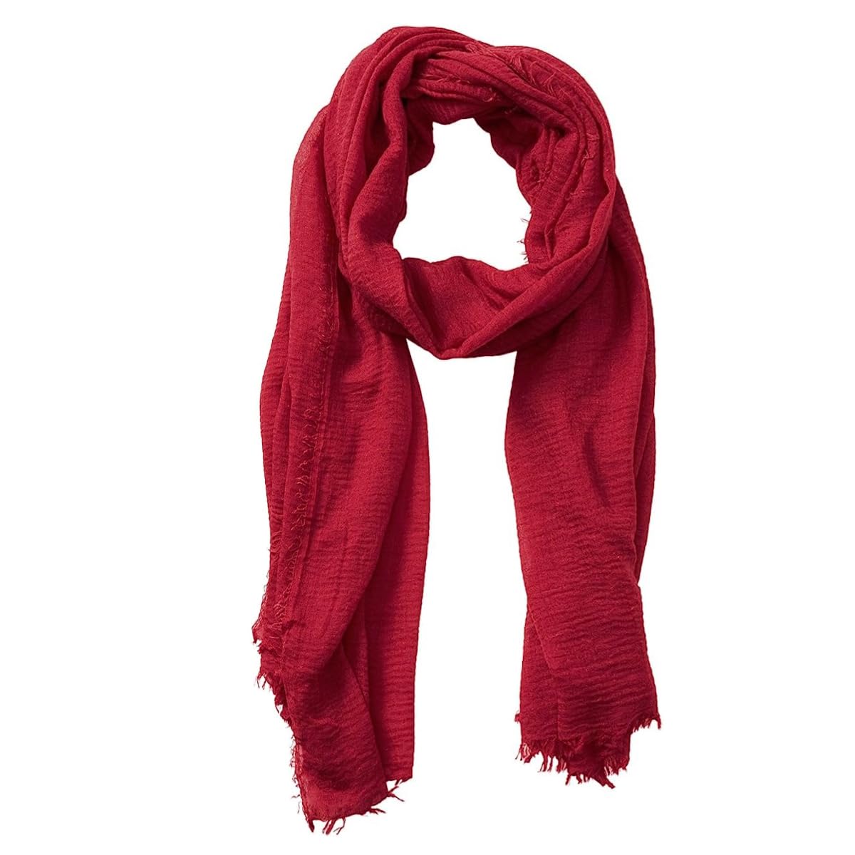 Lightweight Cotton Blend Scarf for Women Men | Large,Breathable,Thin,Soft,Crinkle Scarf,Hijab Head Wrap,NeckScarf,Everyday,Travel Scarf,Summer Dress Scarves Holiday Gift