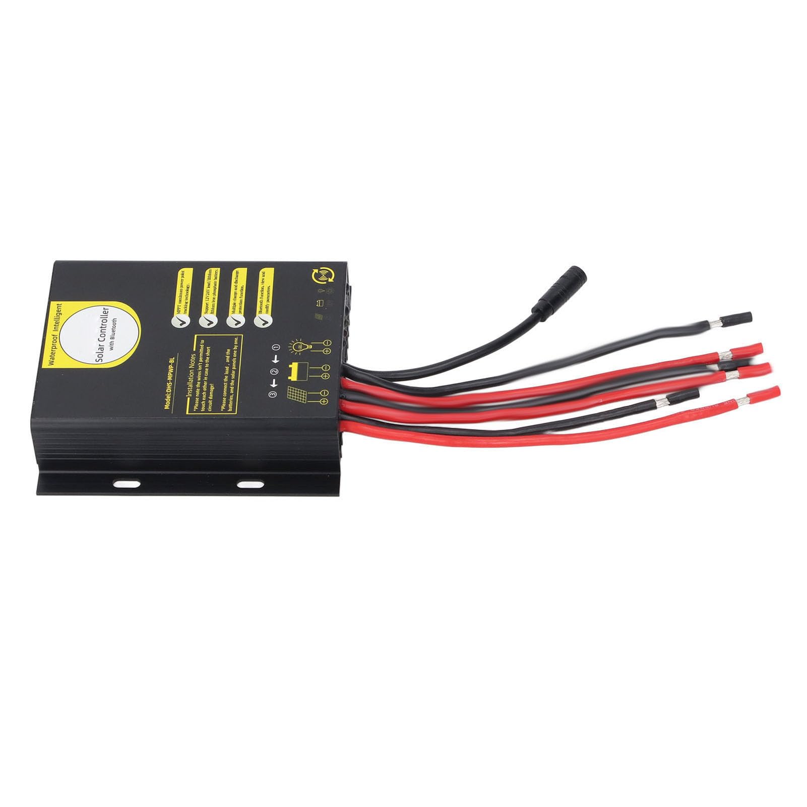 Controlador de Carga Solar MPPT, Regulador de Panel Solar Bluetooth de 12 V 24 V 20 A con Monitoreo en Tiempo Real de Aplicación, para Universal de Batería de Litio, Ideal para Energía