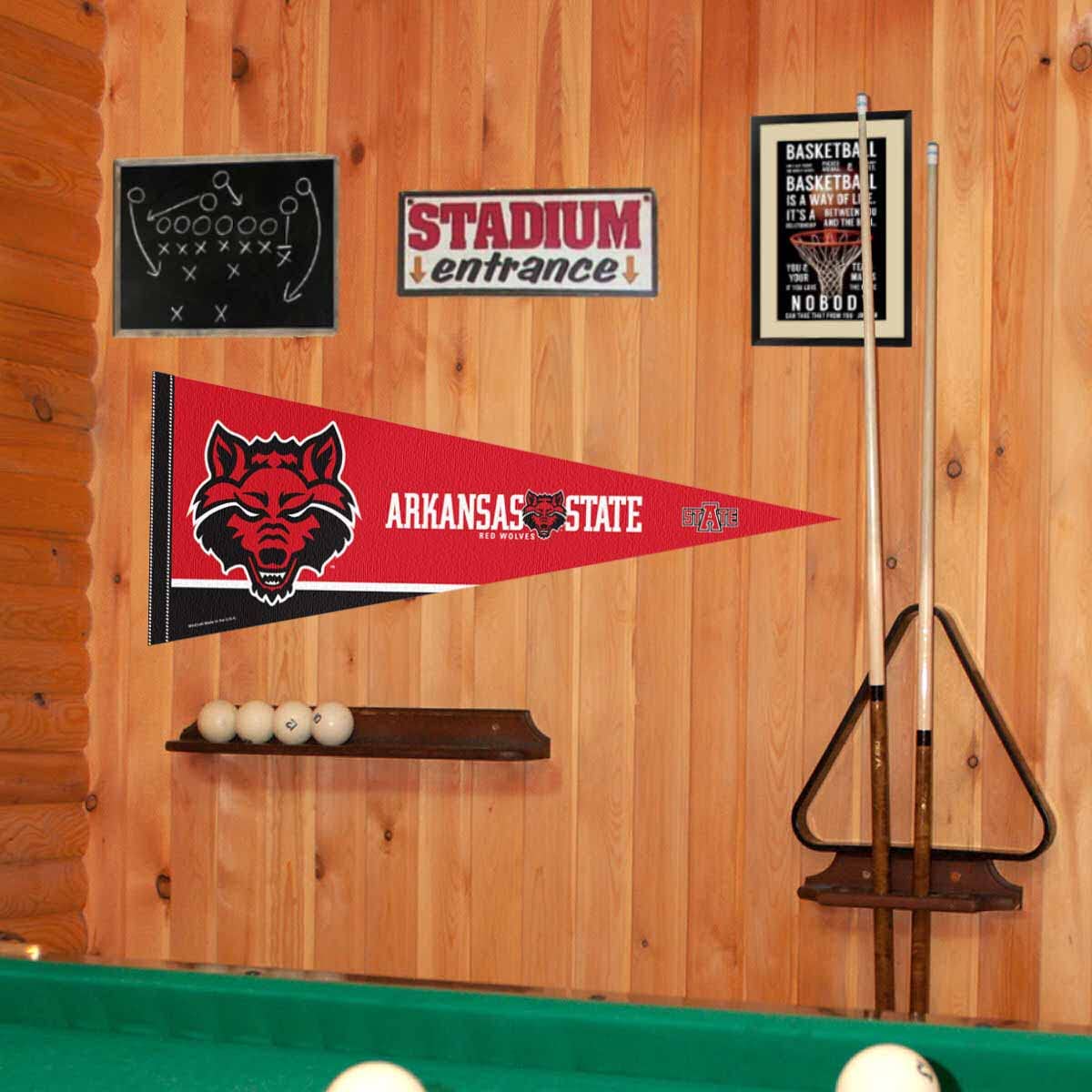 College Flags & Banners Co. Arkansas State Red Wolves Pennant Full Size Felt