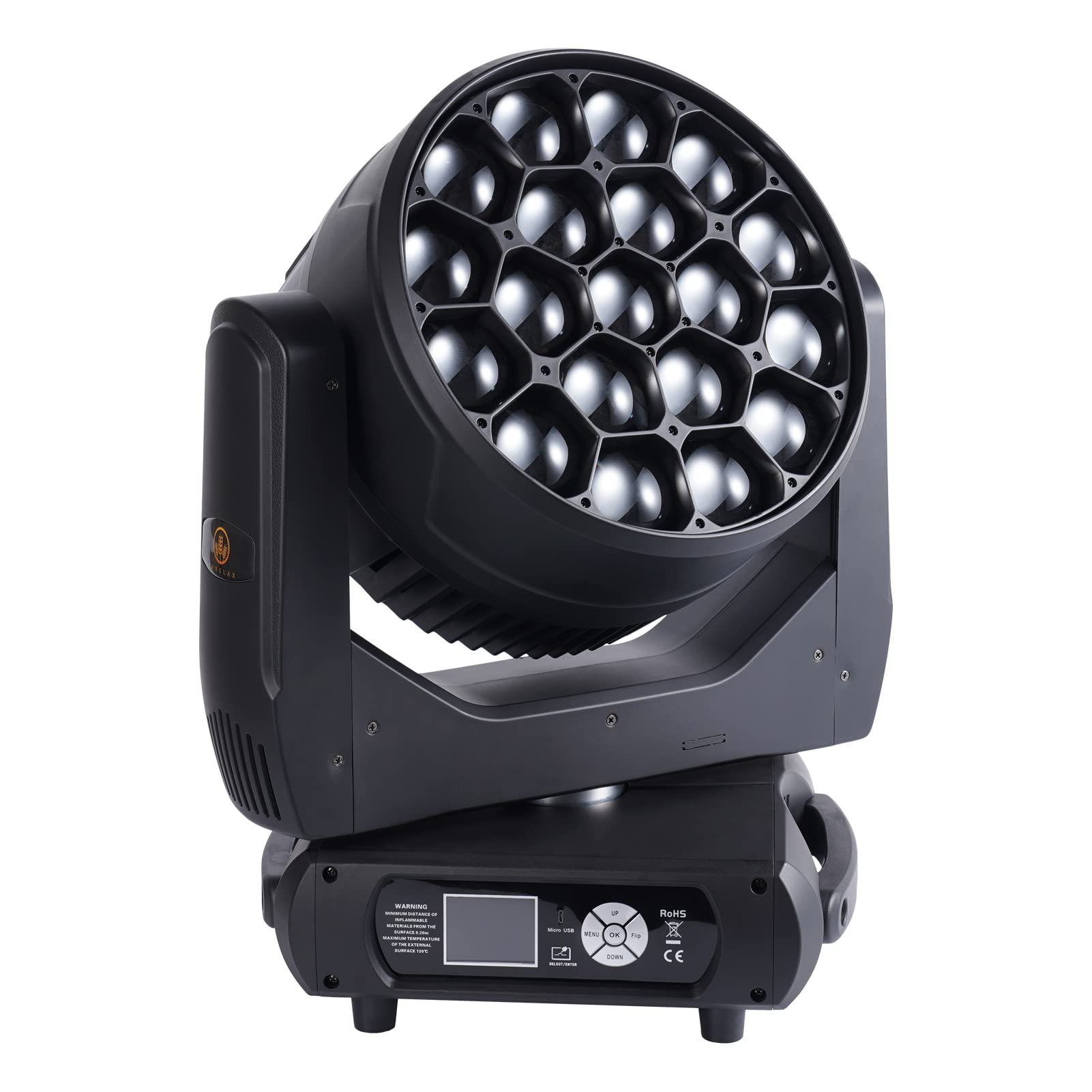 IMRELAX B-Eye 19x40W RGBW Zoom Wash Beam Moving Head Light Fixture