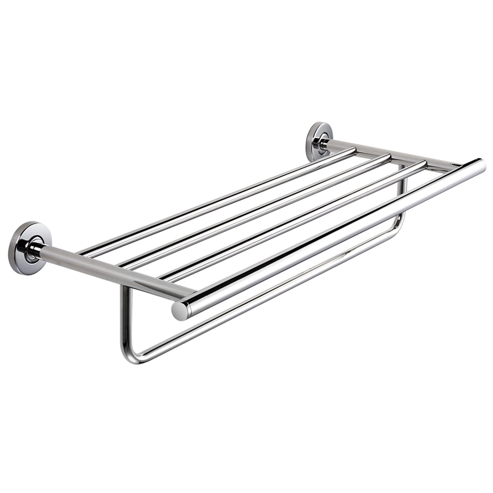 GLETSF Bathroom Shelves Floating Shelves Bath Towel Rack 23.6 Inch Bathroom Shelves,Wall Mountedtifunctional Double Towel Bars,304