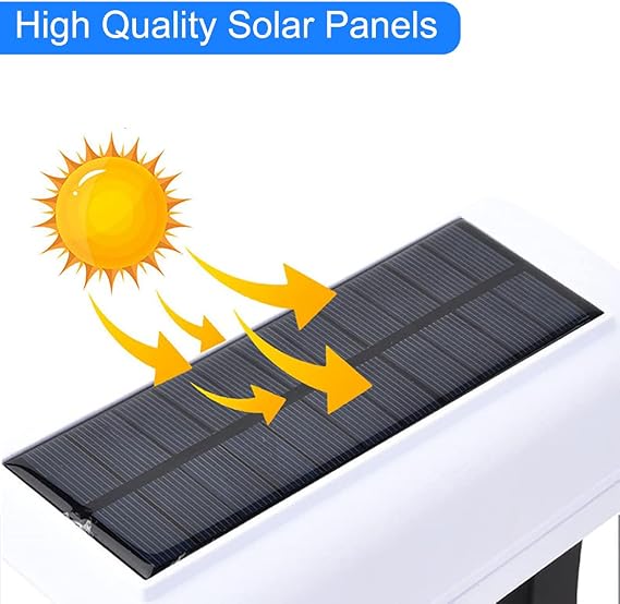 Solar Powered Fake Security Camera, Dummy Simulated CCTV Surveillance System with LED PIR Motion Sensor Detection Light for Indoor Outdoor Home, Office, Shop, Garage