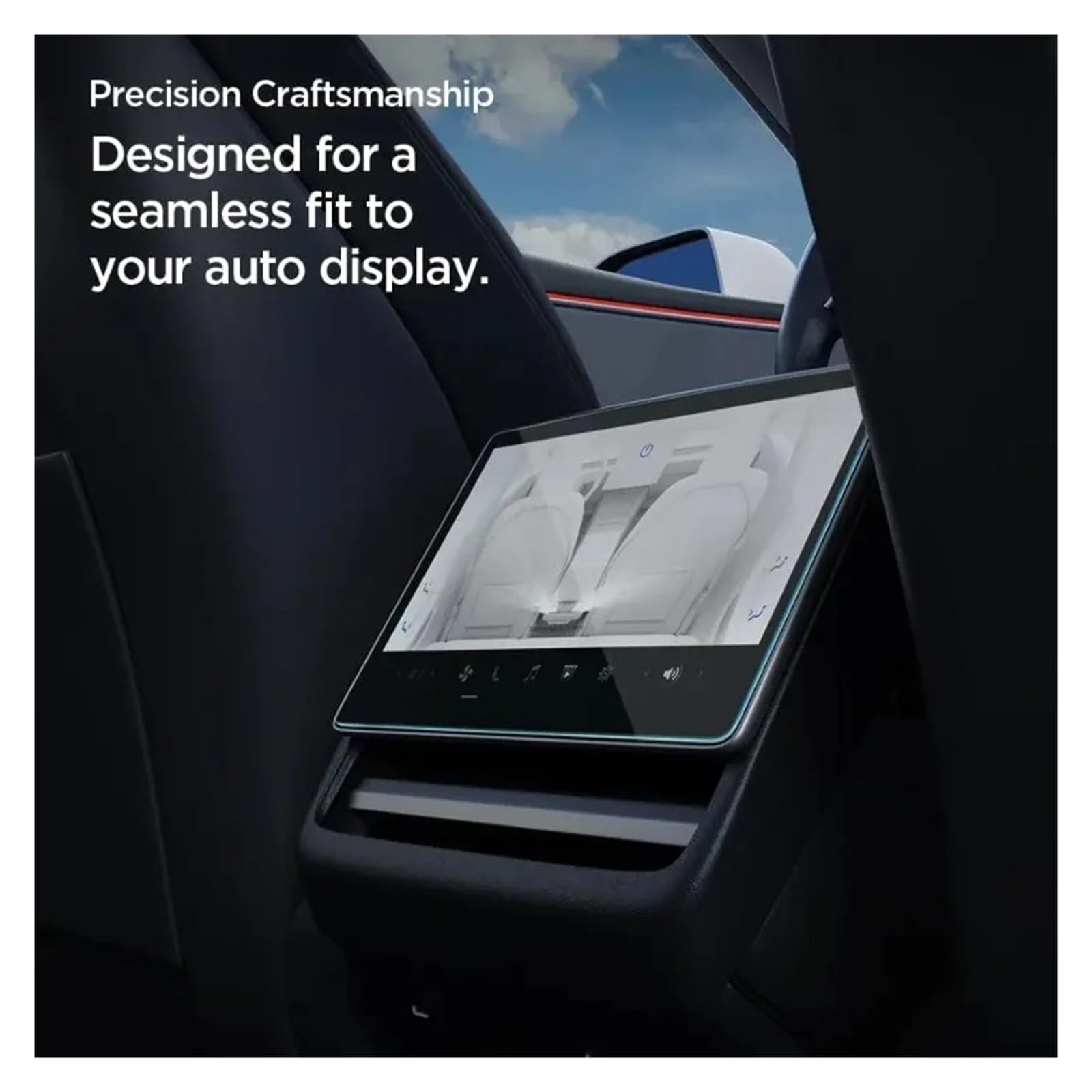 Protector De Pantalla Vidrio Templado Para Tesla Para Model Para Y 2025 Juniper Highland, Táctil 15.4" Trasera 8" Protector pantalla cristal templado