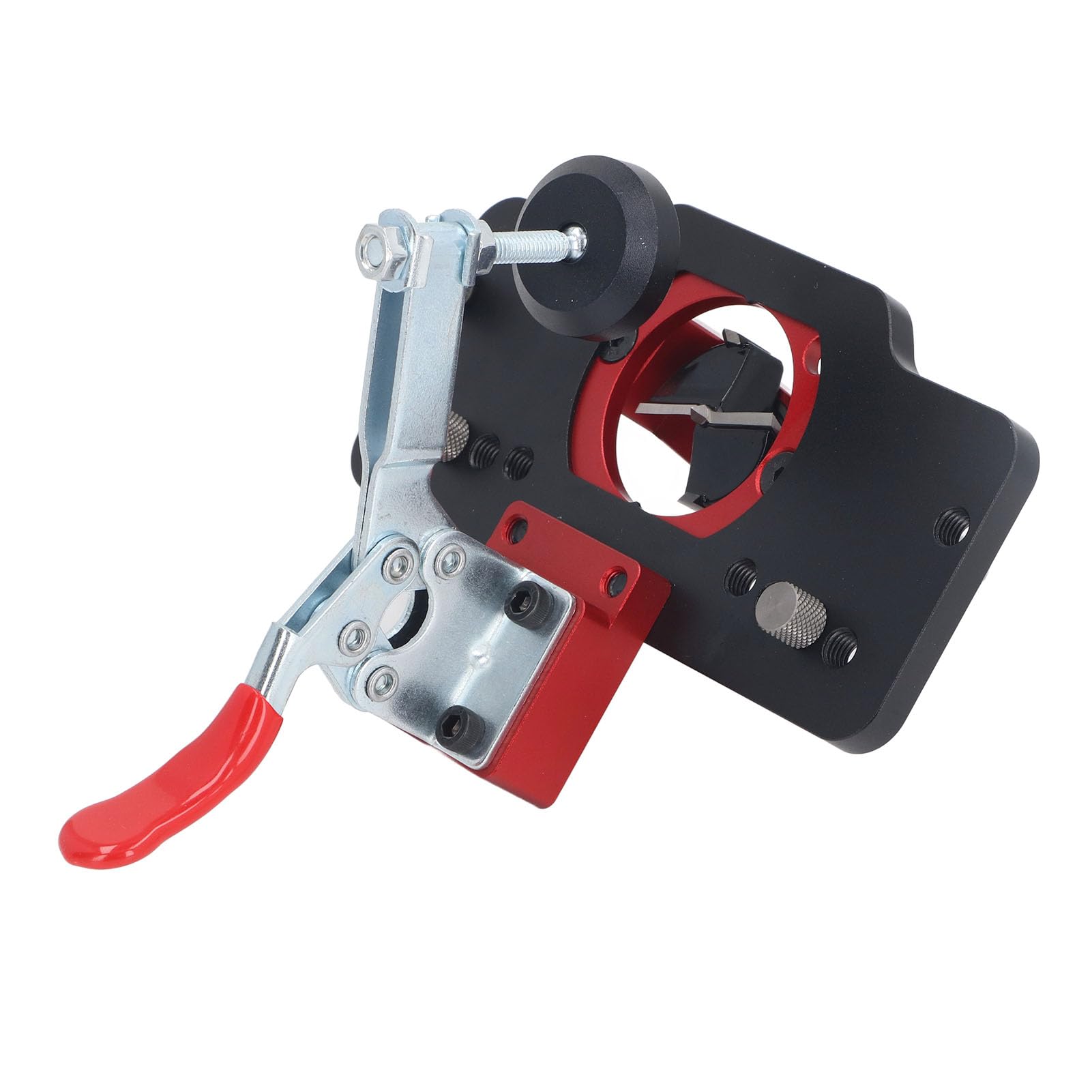 Keenso Calibre de perforación oculto para bisagras de aleación de aluminio para una instalación precisa de gabinetes en carpintería y bricolaje, guía de agujeros de 35 mm para placas de 15-25 mm