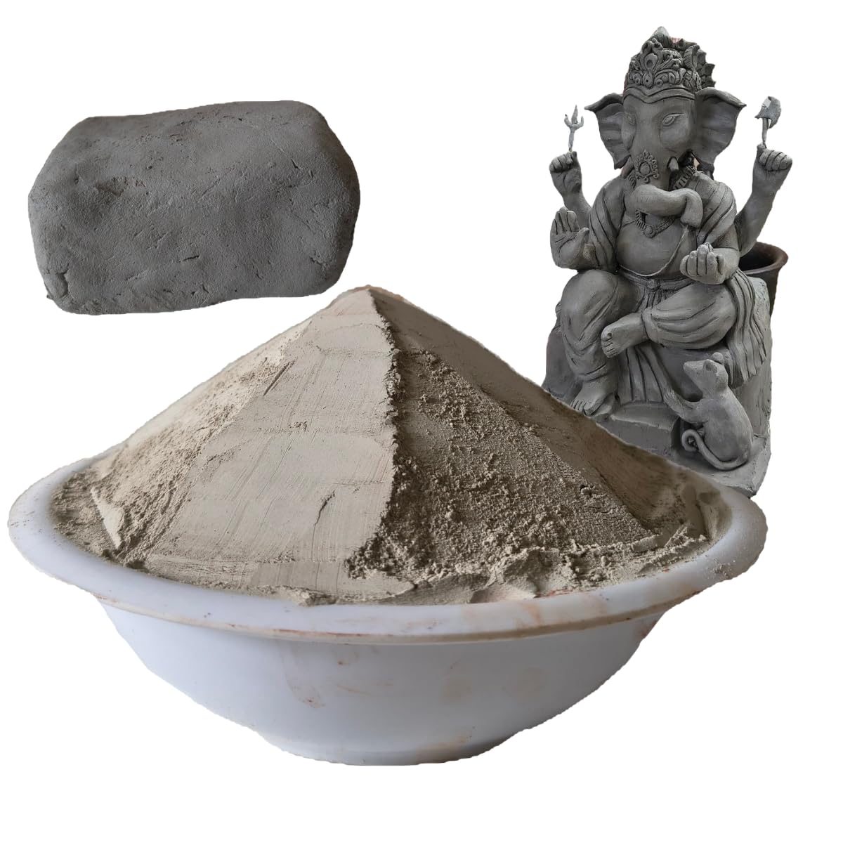 Premium Ready-to-Use Shadu Mati Clay Powder for DIY Eco-Friendly Ganesha Making | Natural Non-Toxic Soft ClayPowder for Kids & Adults | Ideal for Sculpting, Clay Modeling, School Projects & Art Crafts-picture-27