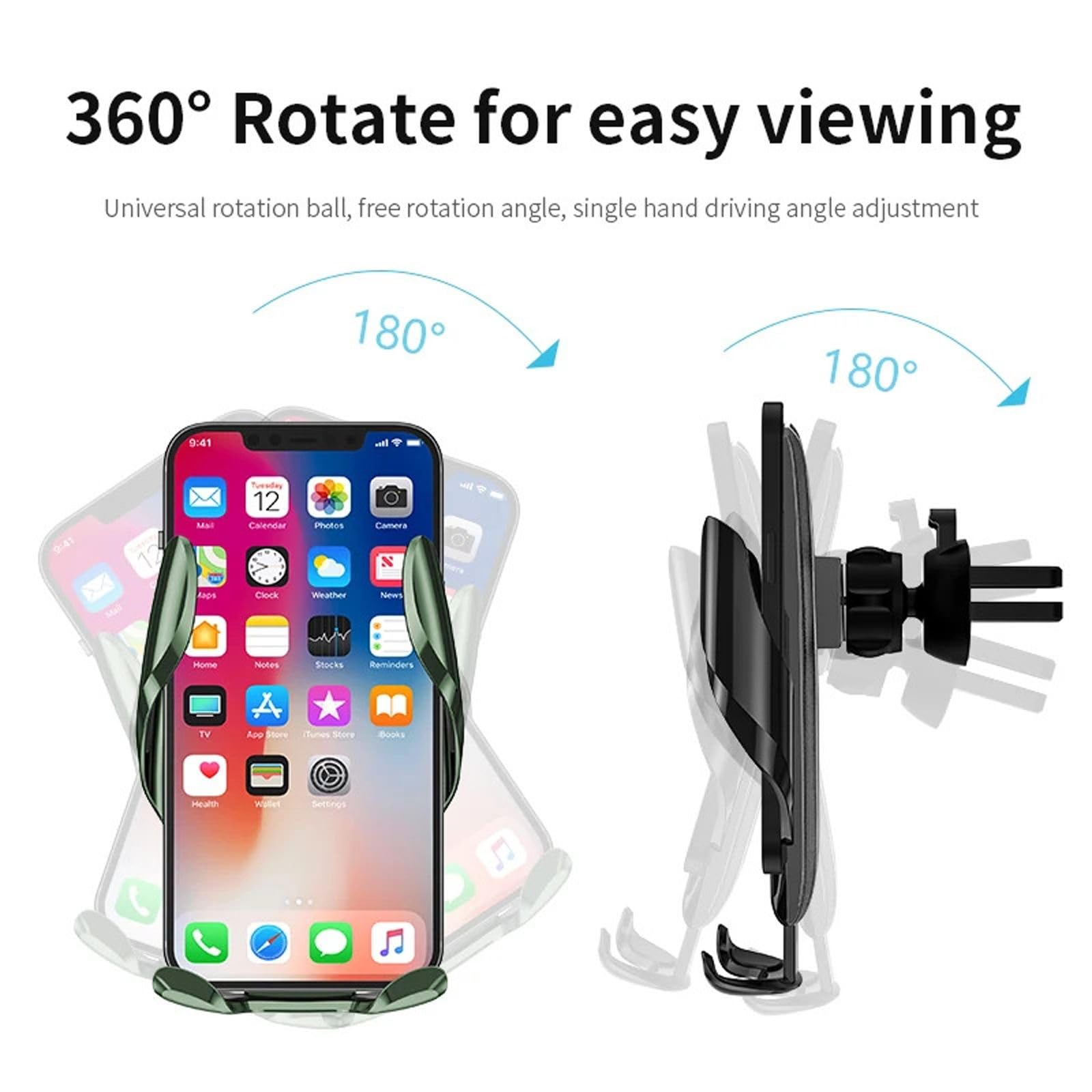 Uchwyt samochodowy na telefon Stojak Smartphone Mobilny Odpowietrznik Grawitacyjny GPS w uchwycie samochodowym, Pasuje do iPhone'a Xiaomi Samsung Huawei